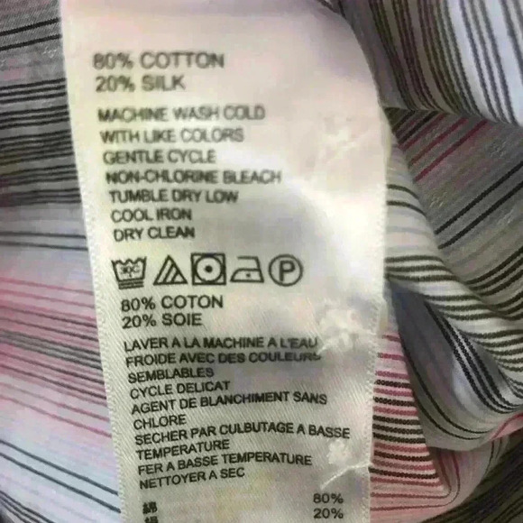 Tommy Bahama Silk Blend Button Down Shirt. - Picture 7 of 8